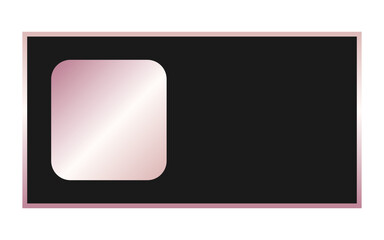 luxury rectangle label
