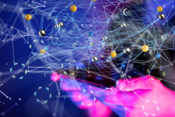 conference team work connection digital concept