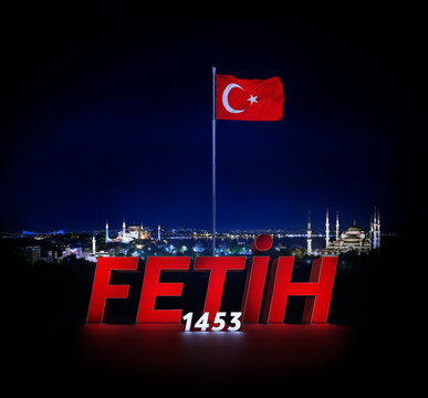 turkish flag, 1453