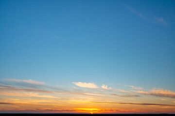 Fantastic clouds at sunrise