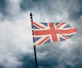 england, united kingdom flag - 3d design