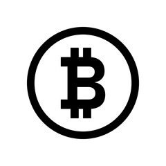 Obraz premium Bitcoin logo. Crypto currency btc vector icon.