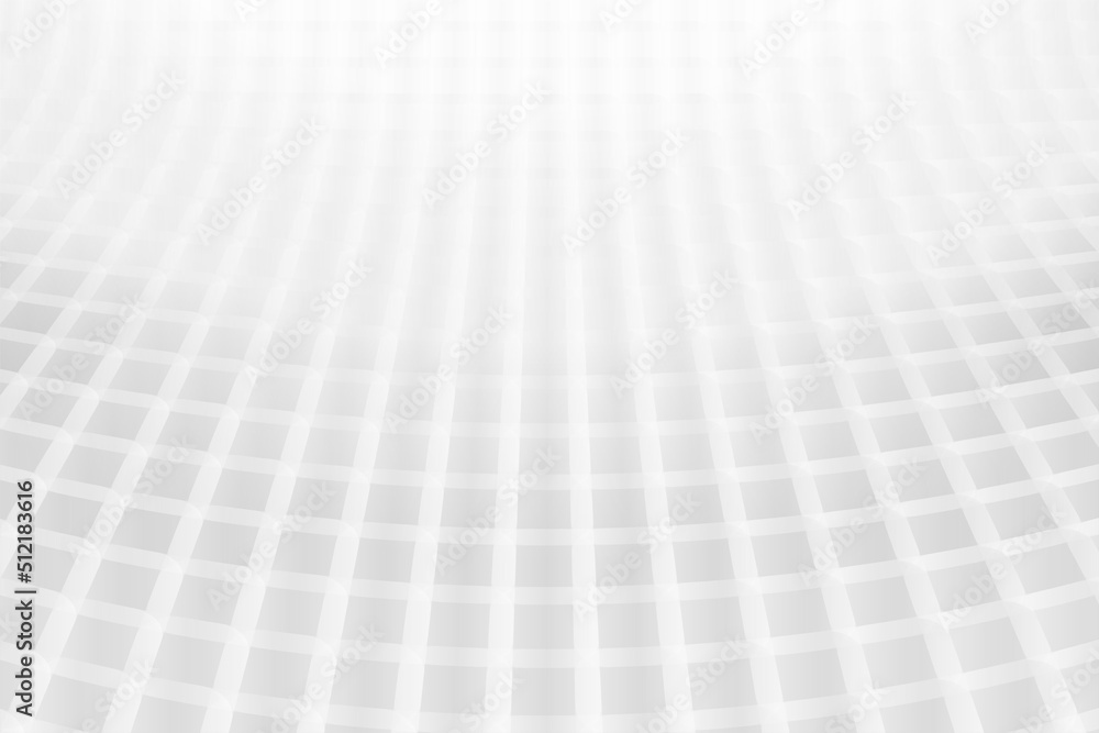 Poster Minimal style soft faded white and gray square mosaic background.