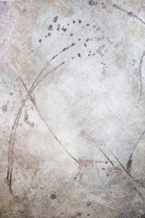 Vintage antique papyrus paper texture, abstract wall surface background, spotted surface texture with copy space, unusual beige surface background.
