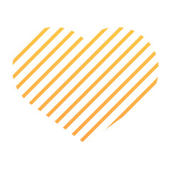 gradient line pattern heart
