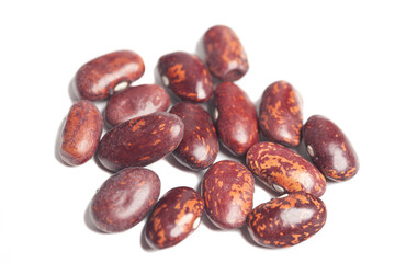 Red beans isolated on white background