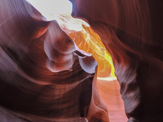 Antelope Canyon in the Navajo Reservation near Page, Arizona USA