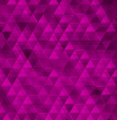 Fototapeta premium Abstract geometric background with purple triangles. Geometric texture. Vector illustration