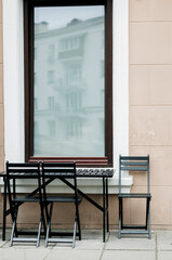 outdoor cafe. street terrace