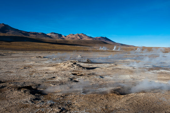 Chile, Atacama Desert, El Tatio Geysers