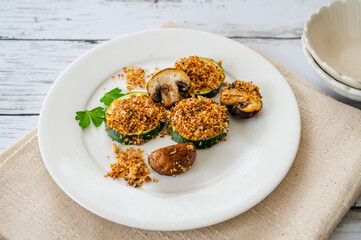 ズッキーニのパン粉焼き