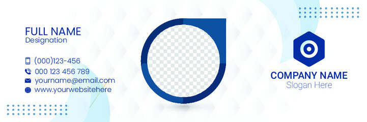 Modern and clean email signature template design 08