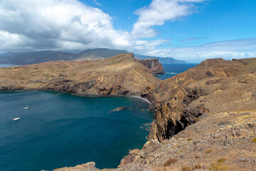 Fototapeta premium Wanderweg Ponta de São Lourenço auf Madeira