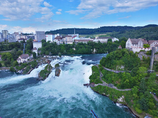 Schaffhausen, Schweiz: Blick auf den Rheinfall