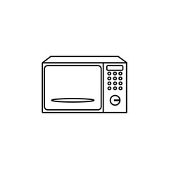 Microwave icon. Kitchen appliances icon eps ten