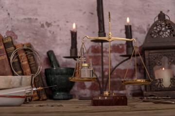 OLD TRAUMATOLOGY DOCTOR'S OFFICE DESK.