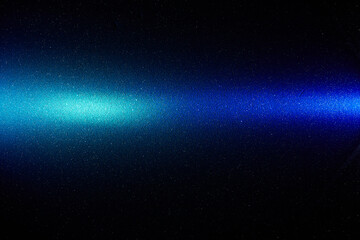 Obraz premium On a black smooth background, a blue gradient horizontal beam of light