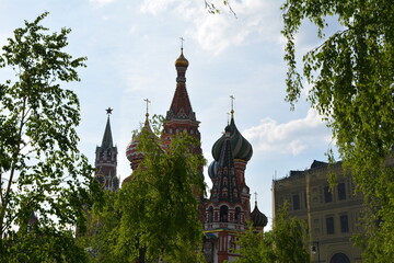 Fototapeta na wymiar summer day in Moscow