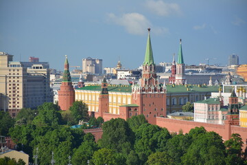 Fototapeta na wymiar summer day in Moscow
