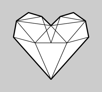 diamond in the shape of a heart