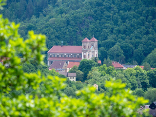 View of the basilica, Minor Basilica of the Visitation of the Blessed Virgin Mary, Bardo, Lower...