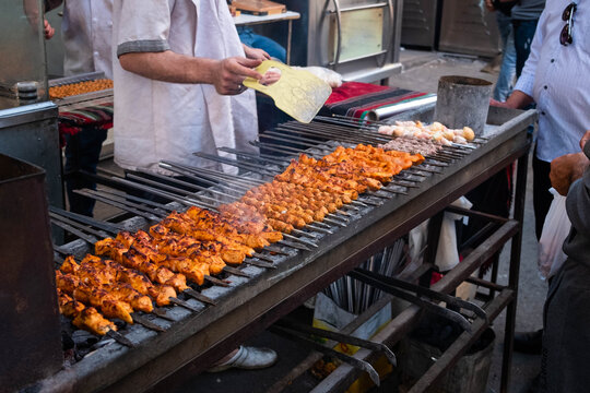 Grilled Chicken Shish Kebab street barbecue