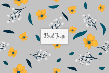 Seamless Floral Pattern in vector. Background