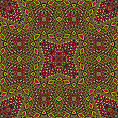 Mexican endless pattern vector design. Oriental geometric texture. Rug print in ethnic style.