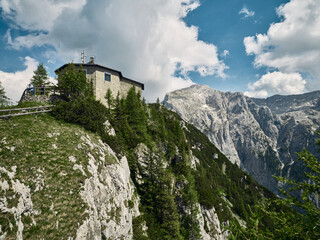 The Kehlsteinhaus (Eagle's Nest) is a Nazi-constructed building erected a top the summit of the...