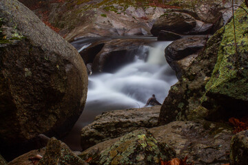 waterfall in the mountains