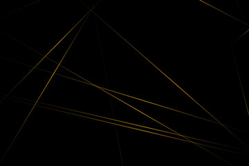 Fototapeta premium Abstract black with gold lines, triangles background modern design. Vector illustration EPS 10.