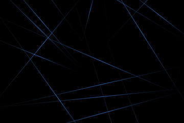 Abstract black with blue lines, triangles background modern design. Vector illustration EPS 10.