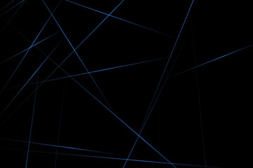 Abstract black with blue lines, triangles background modern design. Vector illustration EPS 10.