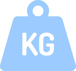 Obraz premium kilogram weight icon. metal old kg weight sign. metal weight kilogram heavy icon. Concept of heavy and light. Modern simple isolated sign