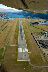 Queenstown Airport from the air