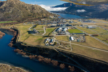Queenstown Airport from the air