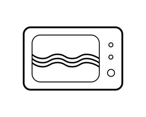 illustration of a sign, microwave