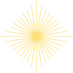 Obraz premium Golden sunburst