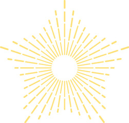 Obraz premium Golden sunburst