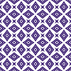 Arabesque hand drawn pattern. Purple symmetrical