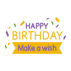 happy birthday lettering