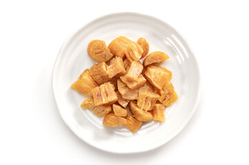 割れた帆立貝の干し貝柱