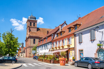 Obraz premium Kirche, Neuf Brisach, Frankreich 