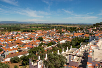 panoramic view over the Ribatejo village of Chamusca, in the district of Santarém, Portugal
