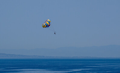 Parasailor on Blue