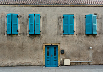 Fototapeta na wymiar Old facade in Metz, France