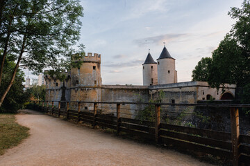 Fototapeta na wymiar Medieval buildings in Metz, Lorraine, France.