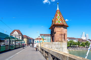 Mittlere Brücke, Basel, Schweiz 