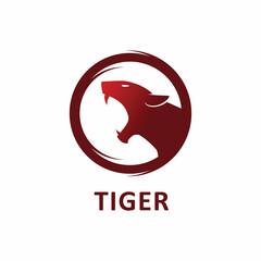 circle tiger logo design