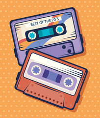 cassettes retro style